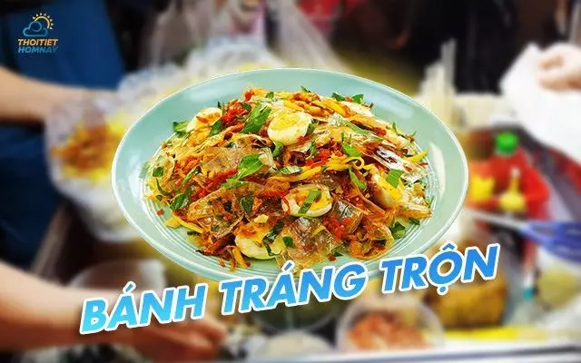 Bánh tráng trộn ở Vinh