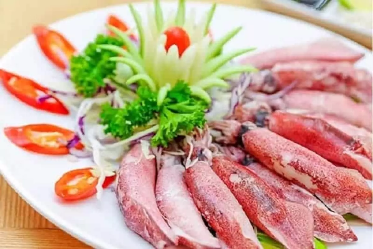 Mực ở Nam Du rất tươi ngon