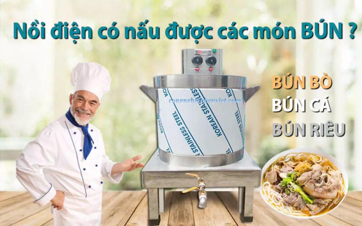 Nồi nấu bún riêu bằng điện