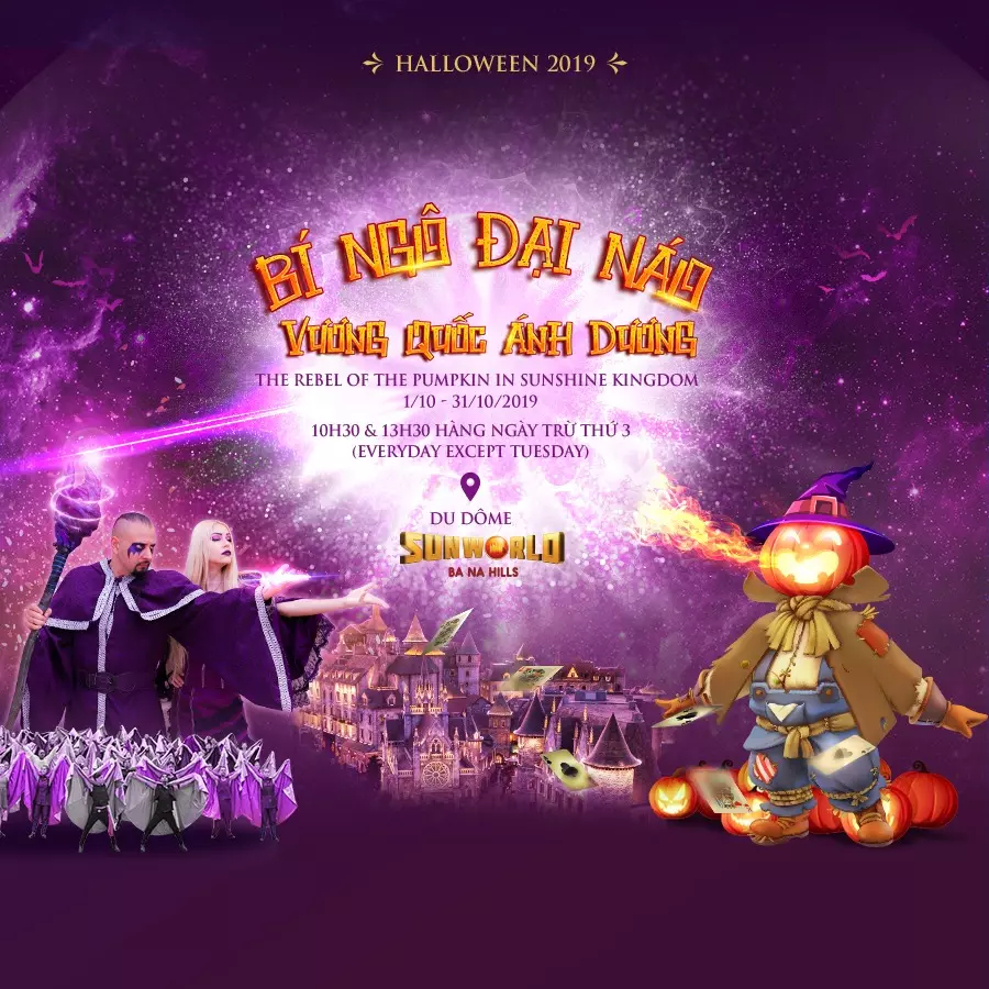 Bí Ngô Đại Náo - show diễn đặc biệt mùa Halloween tại Bà Nà