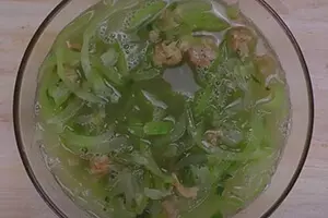 canh bí nấu tôm