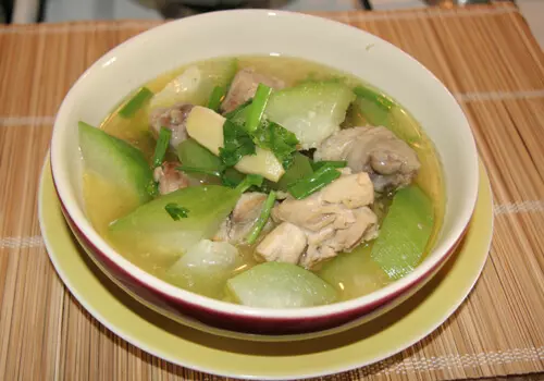 canh bí đao thịt bằm