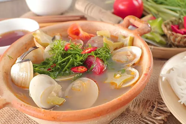 canh nghêu món canh ngon cuối tuần