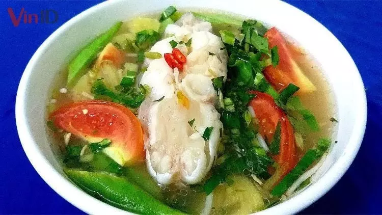 Nguyên liệu để nấu canh chua cá hú bạc hà
