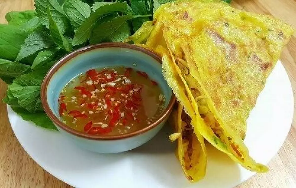 Nguyên liệu làm bánh xèo