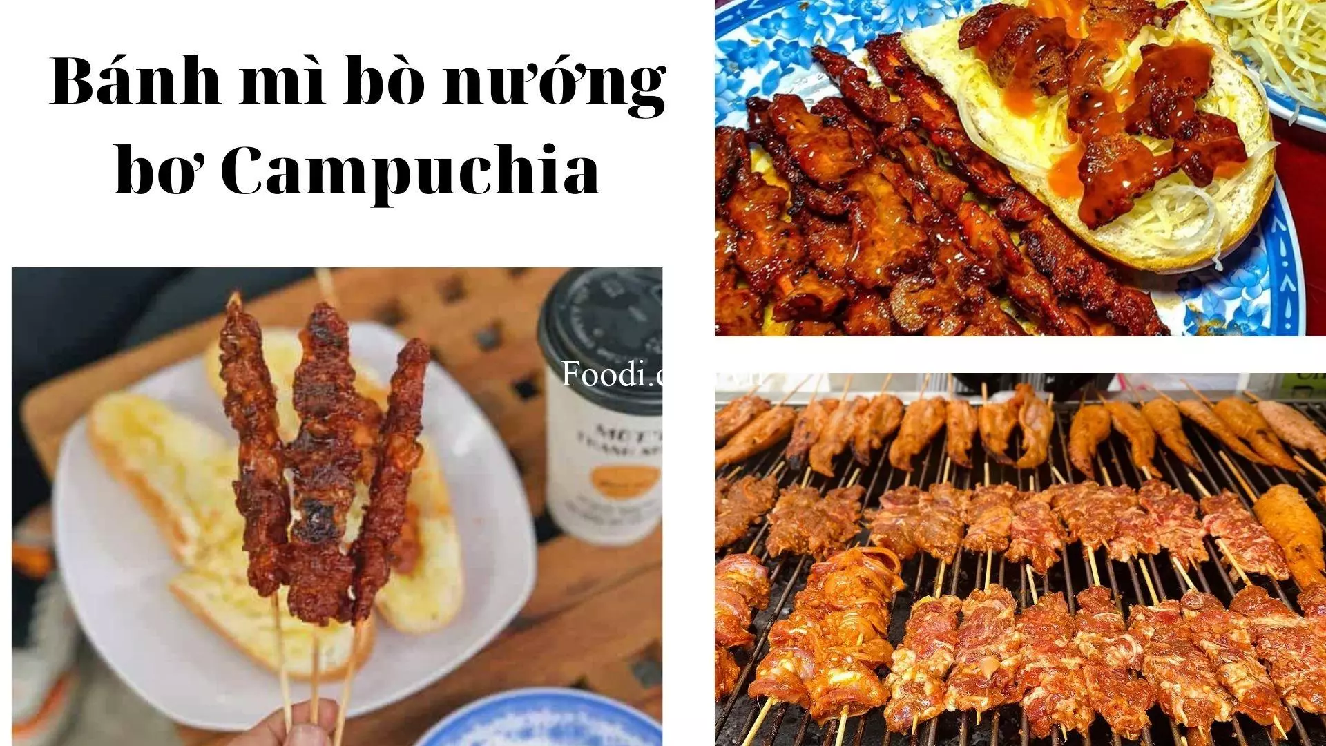 Bánh mì bò nướng bơ Campuchia