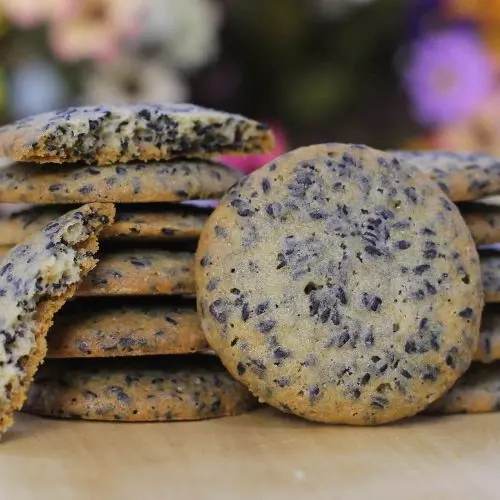Làm bánh cookies ngon với bột cookies mè đen trộn sẵn.