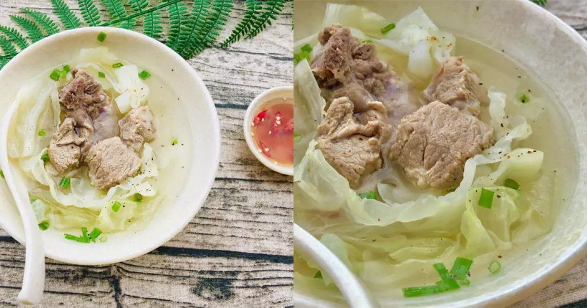 Cách nấu canh sú (bắp cải) 4