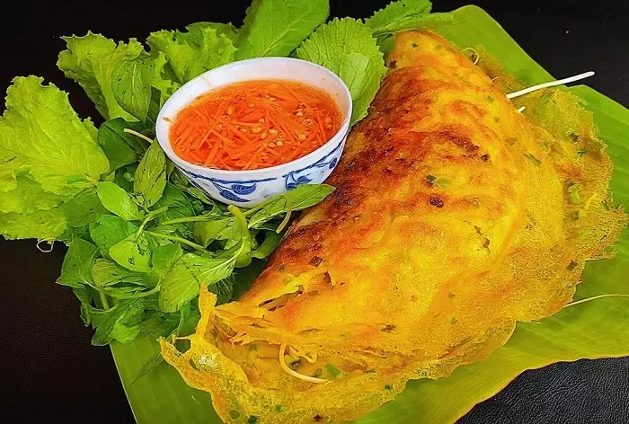 cách pha bột đổ bánh xèo