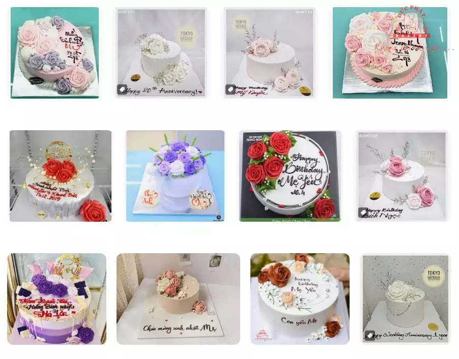 20+ mẫu bánh sinh nhật cho mẹ sang trọng