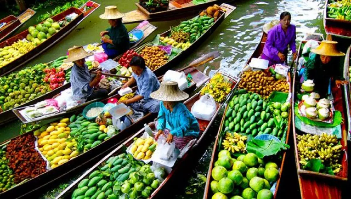 Du lịch Thái Lan tham quan chợ nổi Amphawa, Bangkok nhộn nhịp, tấp nập