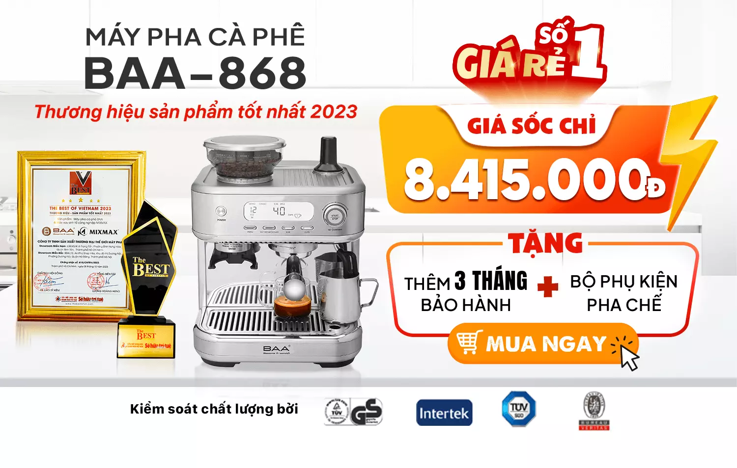 siêu sale máy pha cafe baa 868