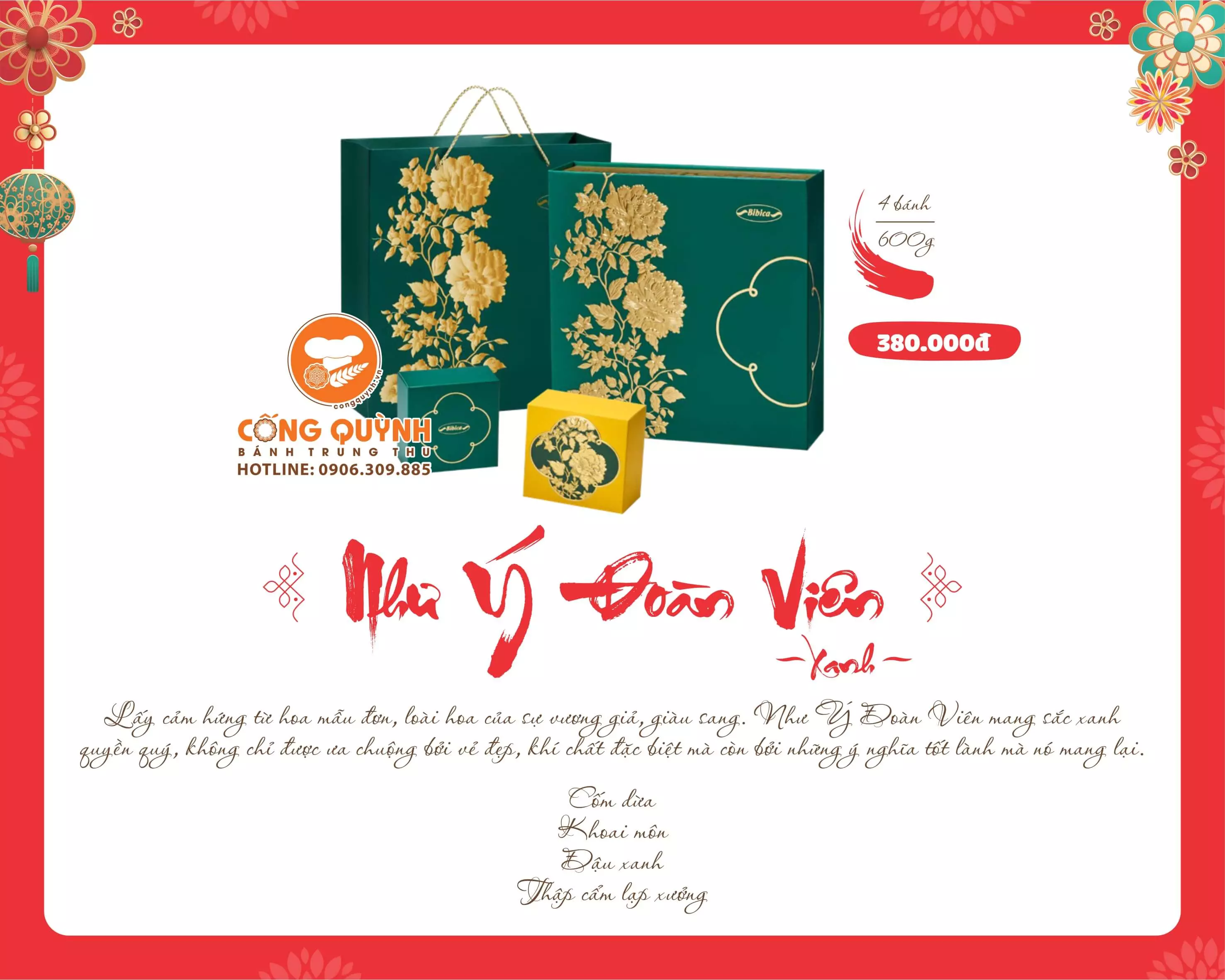 Bánh Trung thu Bibica - Hộp Như Ý Đoàn Viên