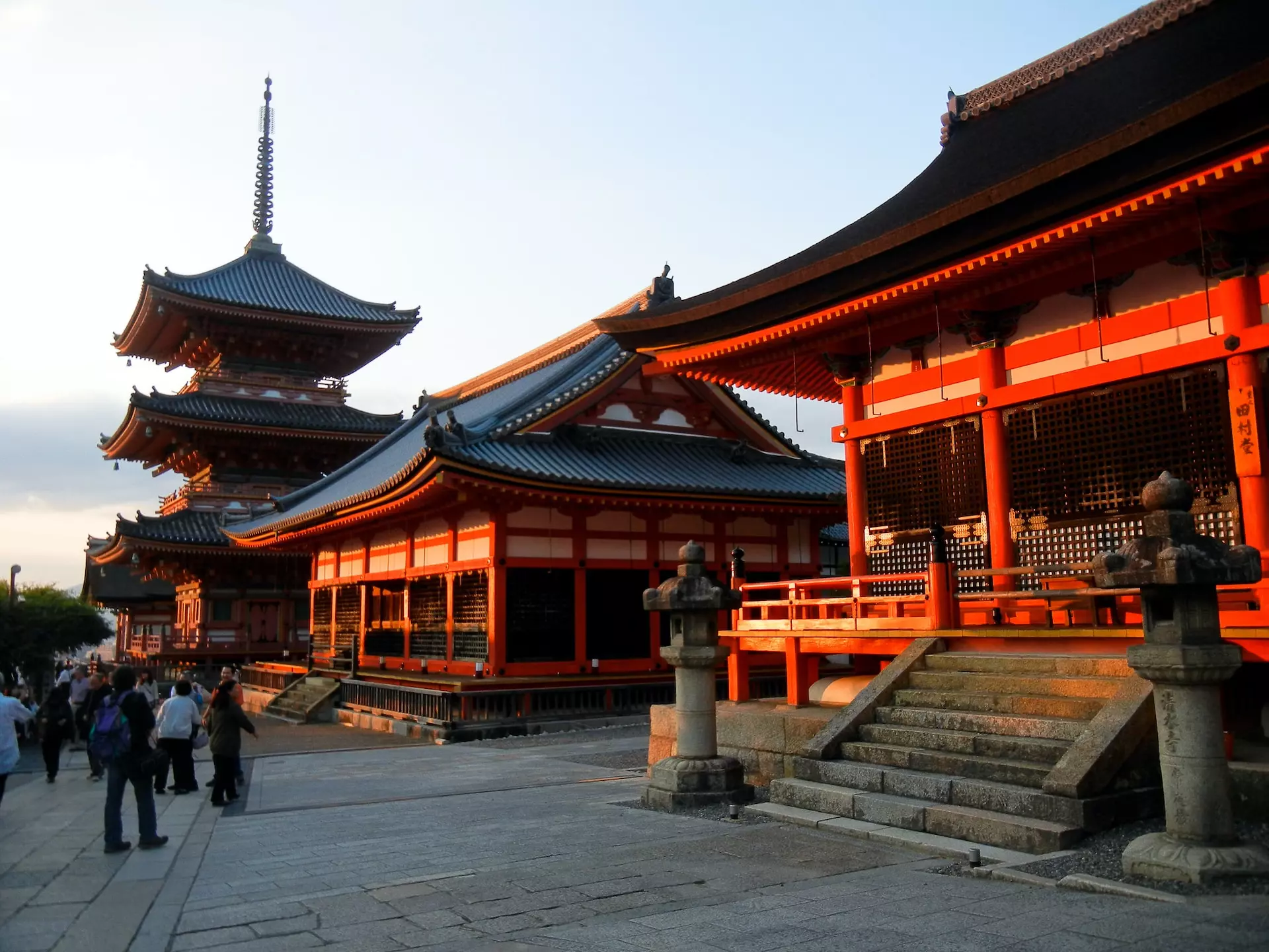 Đền chính của Chùa Kiyomizudera Kyoto