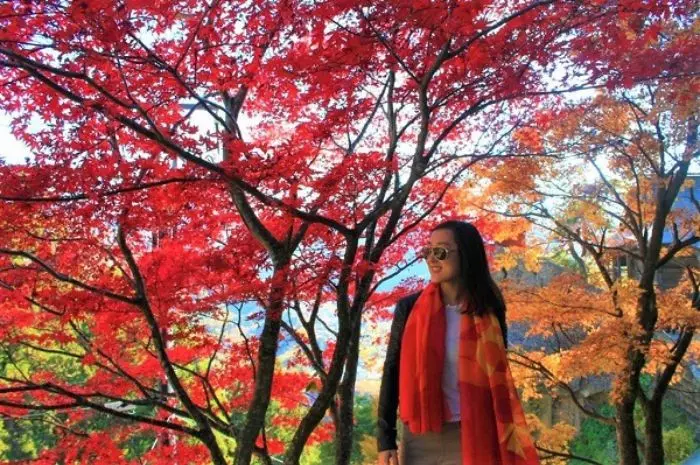 Trang phục du lịch Nhật Bản mùa thu