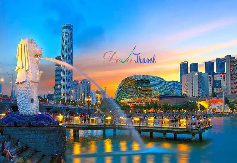 Du lịch Thái Lan Singapore: Quảng trường Merlion