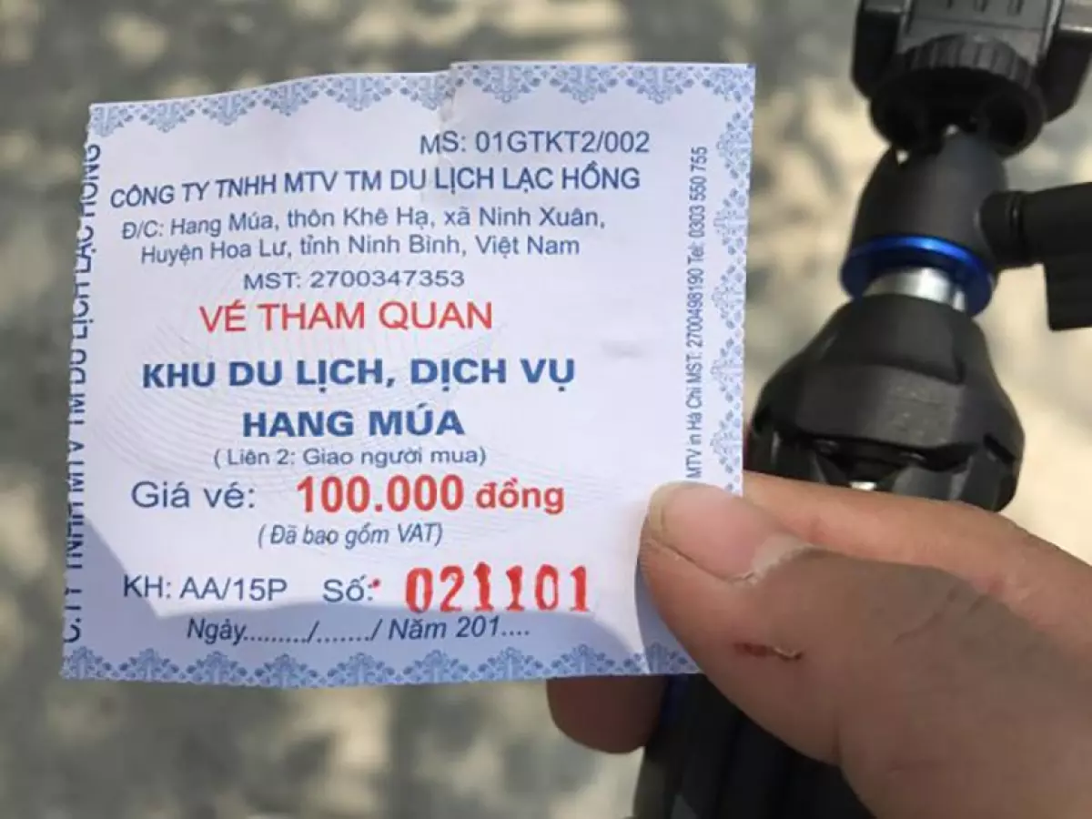 Giá vé tham quan Hang Múa Ninh Bình