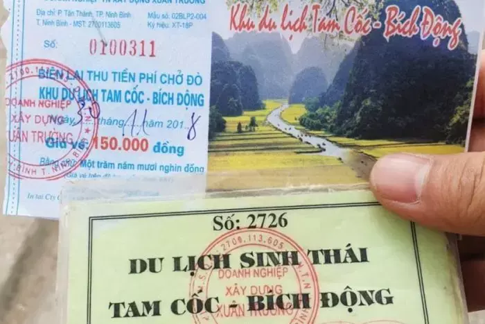 Giá vé tham quan Tràng An Ninh Bình