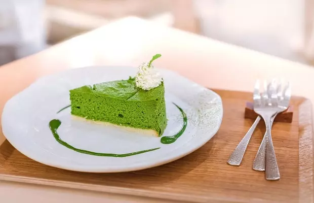 cheesecake trà xanh béo ngậy