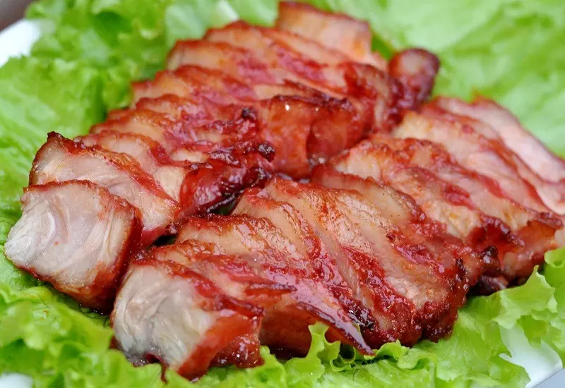 Thịt ba chỉ nướng BBQ vàng ruộm