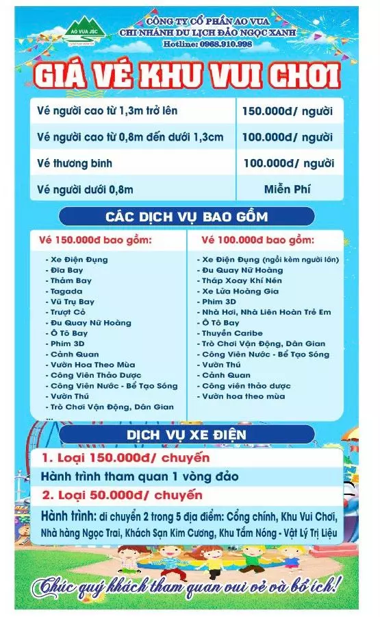 Khu vui chơi Đảo Ngọc Xanh 2023