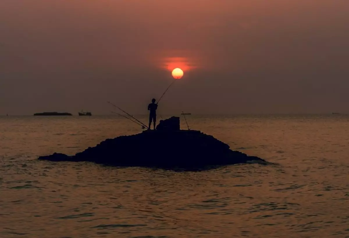 Hoàng hôn trên biển Vũng Tàu