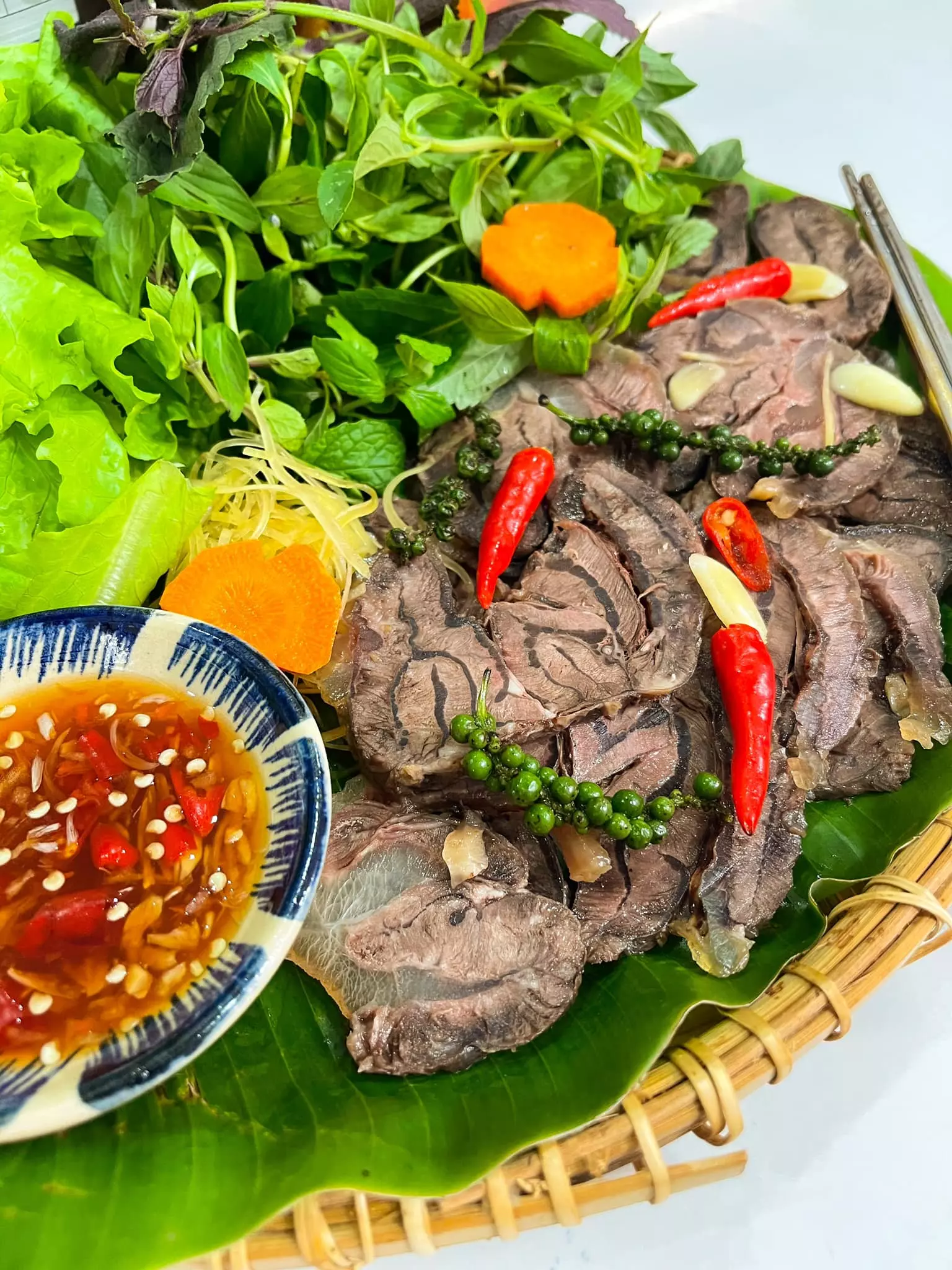 bắp bò ngâm mắm