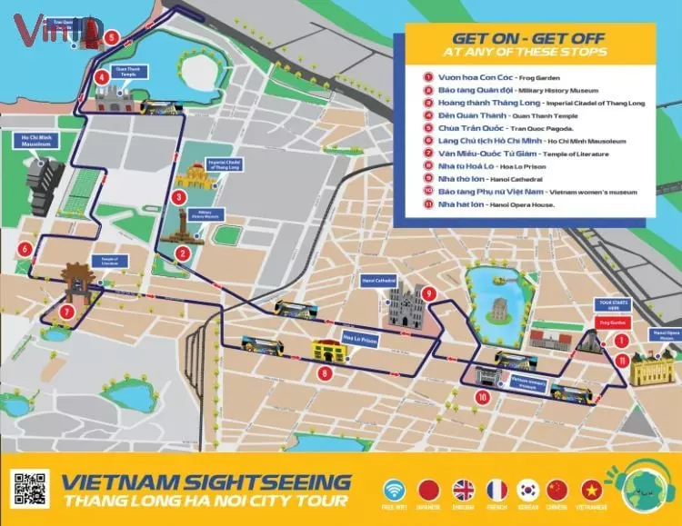 Tuyến xe Hà Nội City tour ngày cuối tuần