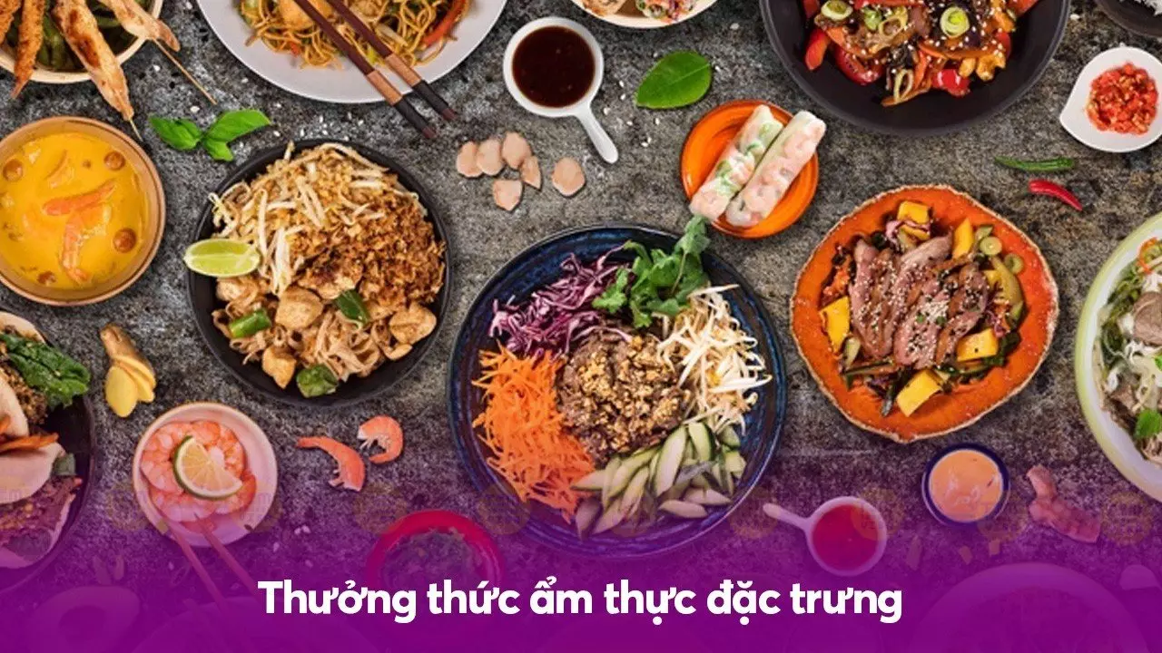 Thưởng thức ẩm thực đặc trưng