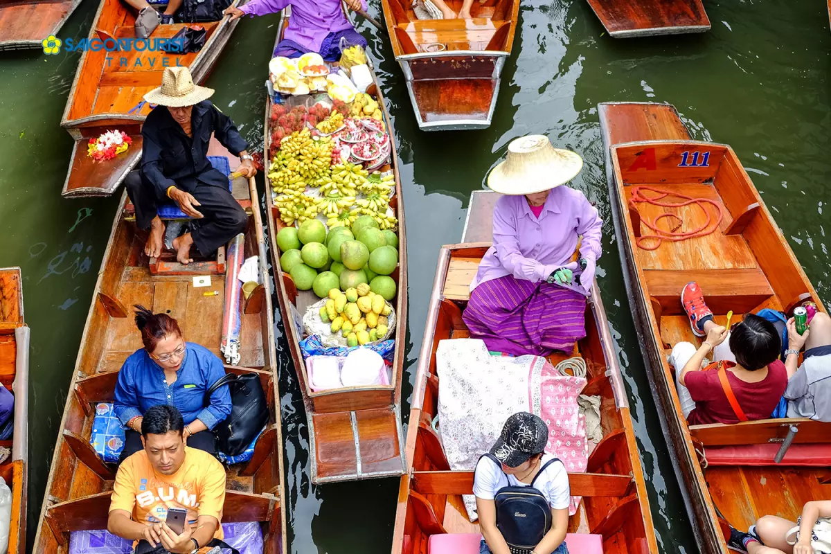 Chợ nổi ở Thái Lan - một trải nghiệm thú vị