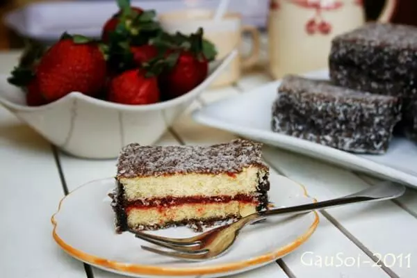 Bánh Lamington, Australia