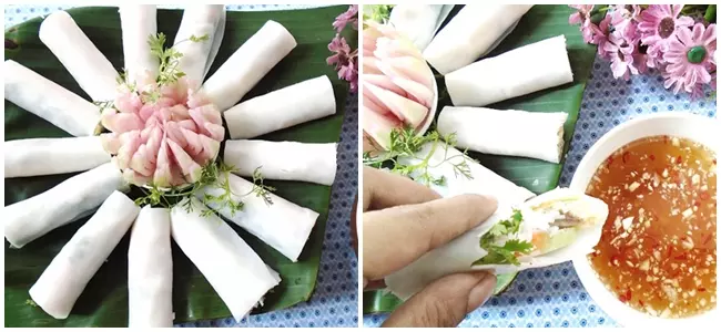 Bún cuốn tôm thịt