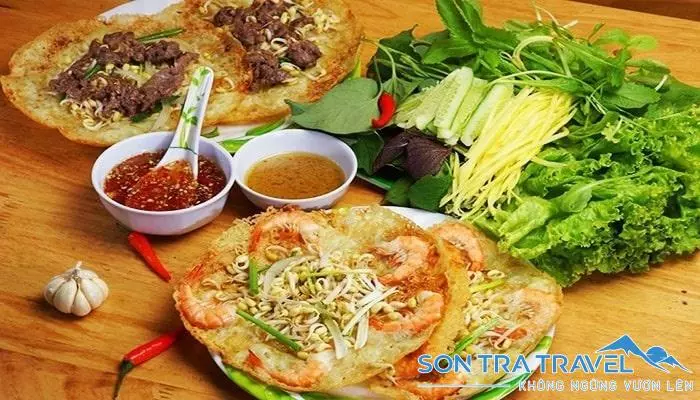 bánh xèo hấp dẫn