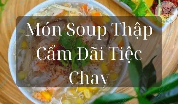 Súp măng tây chay