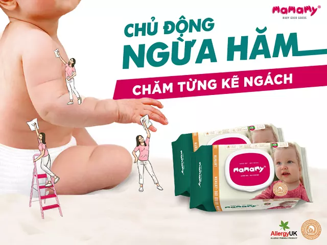 Khăn ướt mamamy chủ động ngừa hăm